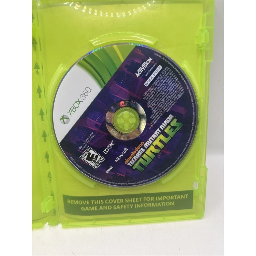 Nickelodeon Teenage Mutant Ninja Turtles (Microsoft Xbox 360,‎ 2013) w/ Case